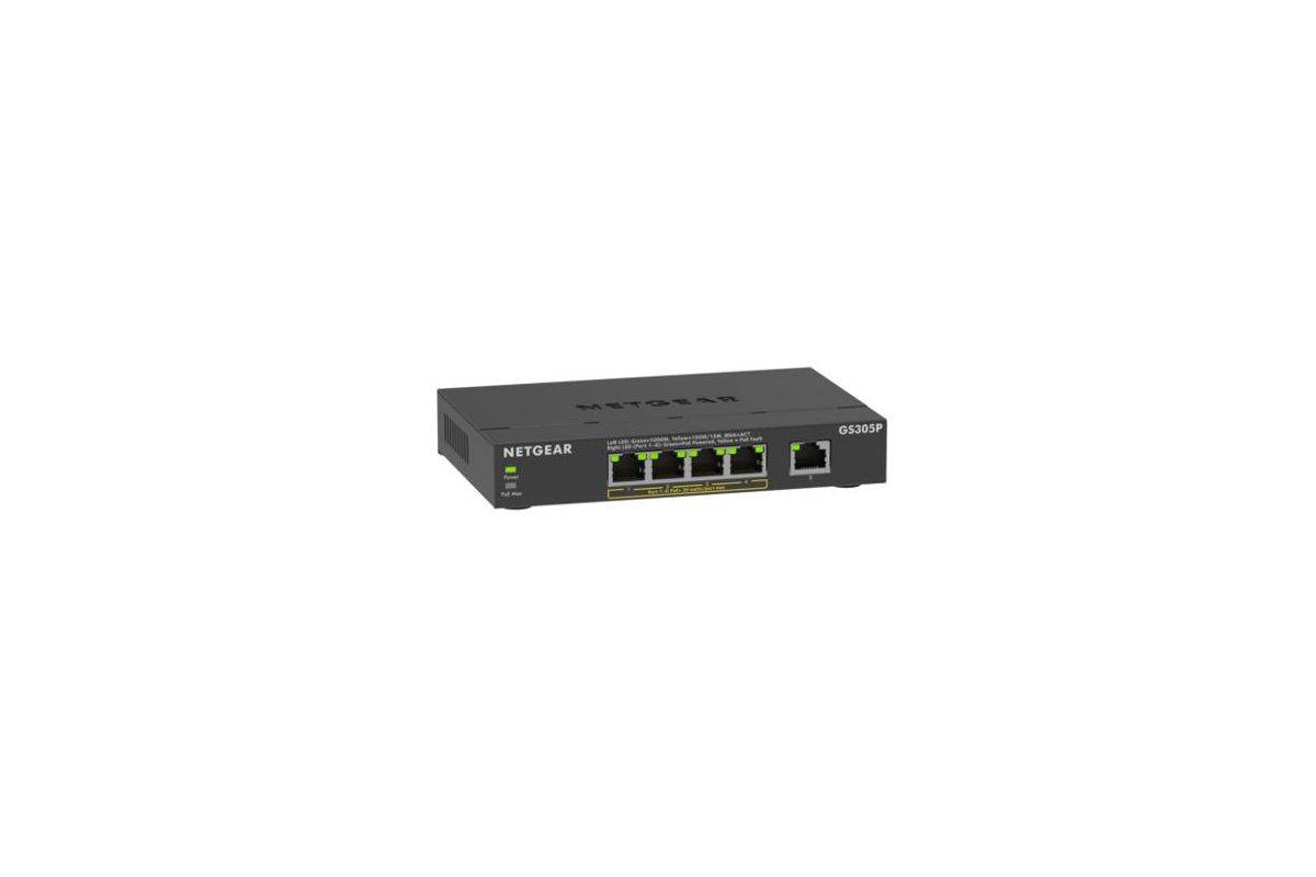 NETGEAR GS305Pv3 Onbeheerde Gigabit Ethernet (10/100/1000) Power over Ethernet (PoE) Zwart-0
