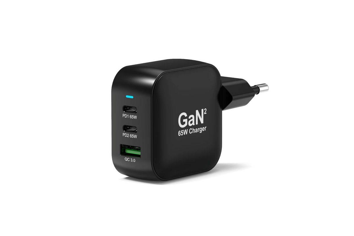USB-C-poort, GaN 65W USB-C/A snellader met PD-0