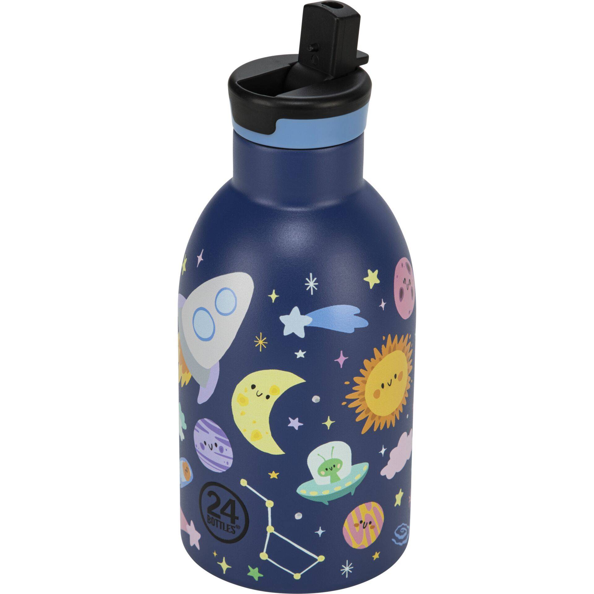 24Bottles geïsoleerde kinderfles Space Friends, 330 ml-1