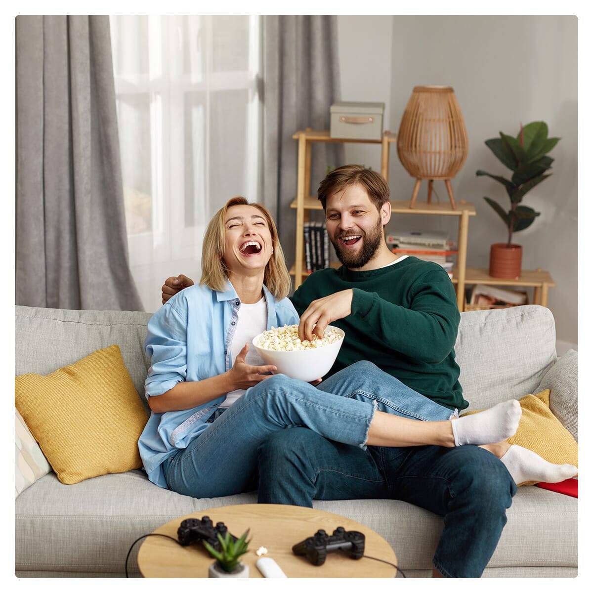 Coaxkabel TV 15m - RG6 75Ω massief koper - Male recht naar Female recht - Dubbel afgeschermd - Wit - IP20-0