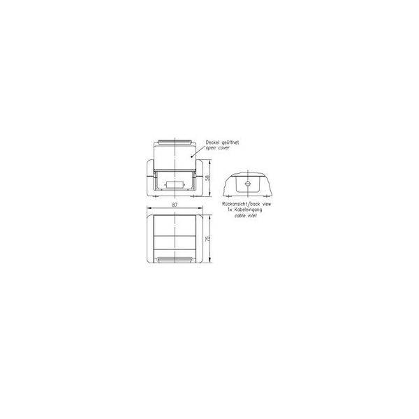 Teleg�rtner stopcontact IP44 AP voor 1xSC-D adapter-2