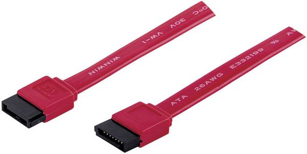 Manhattan HDD Aansluitkabel [1x SATA-bus 7-polig - 1x SATA-bus 7-polig] 0.50 m Rood