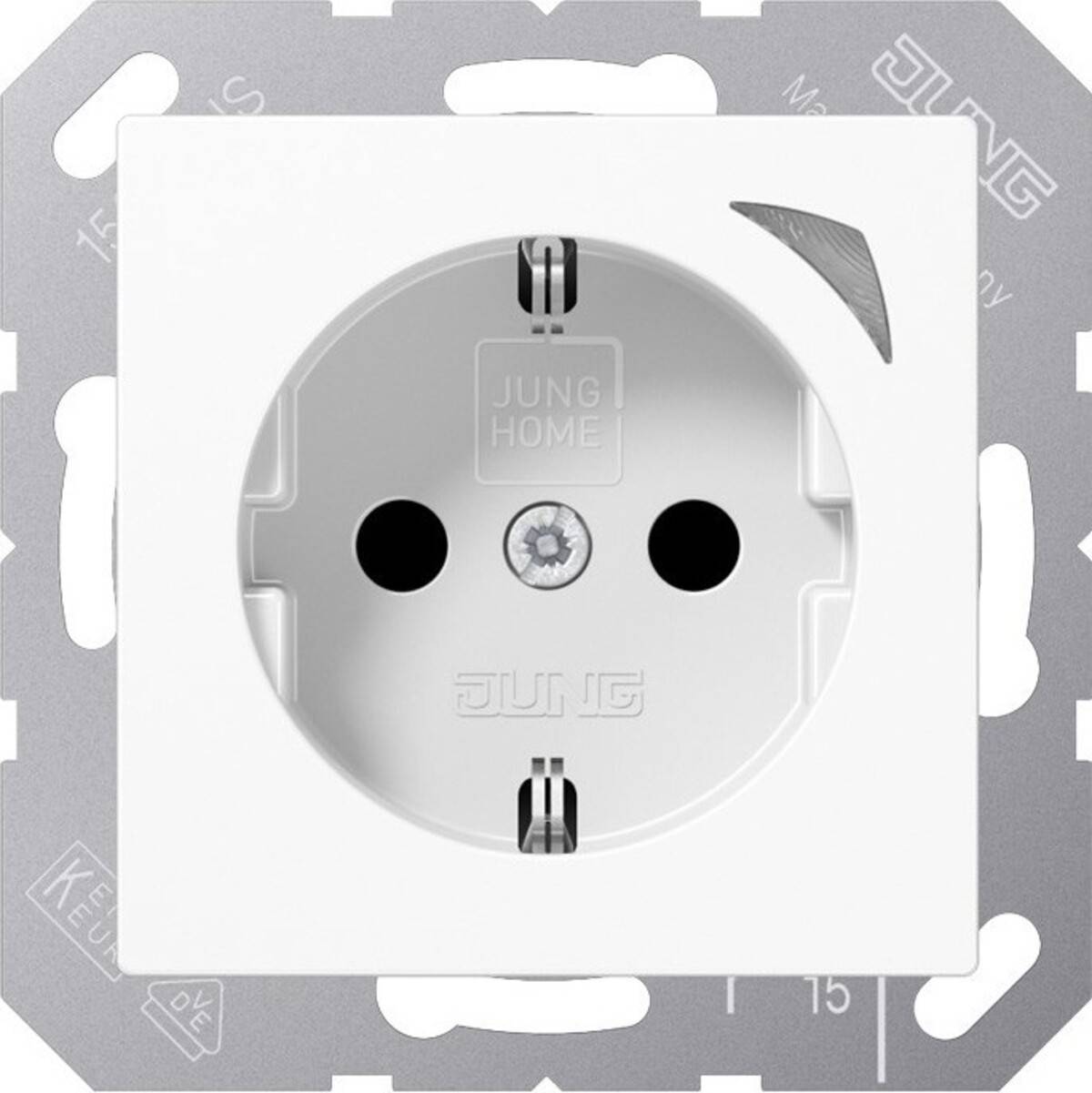 HOME WCD RA 1-voudig inbouw A(S)500 Safety+ alpin wit 1 stuk-0