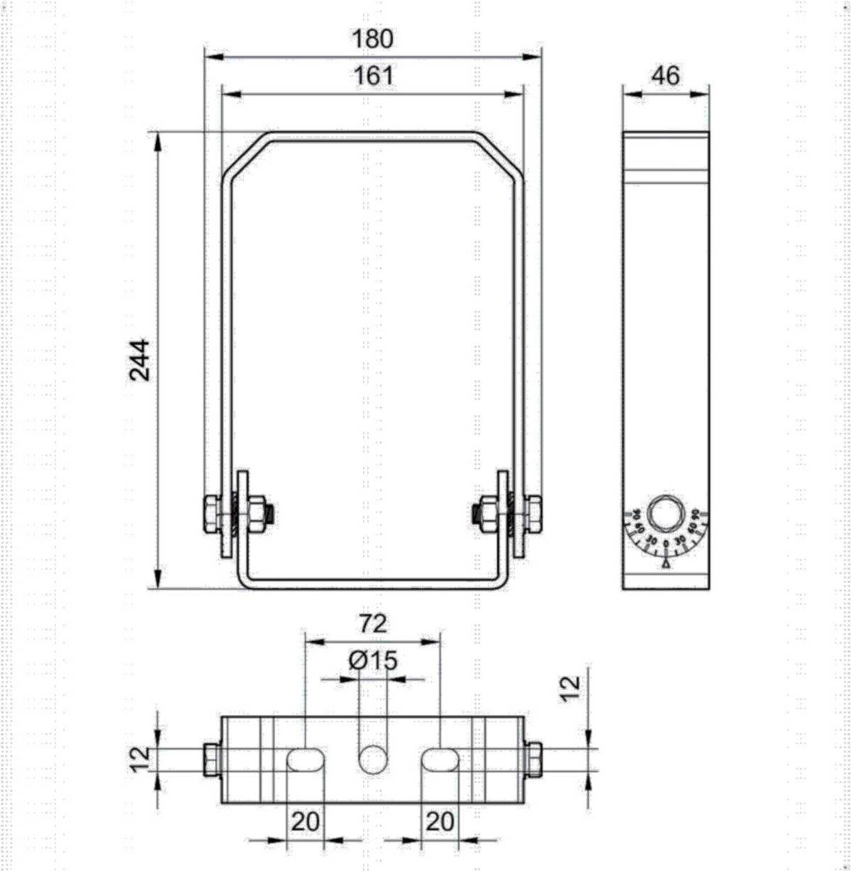 Philips Lighting Montagebügel BY121Z G5 BR L200-1