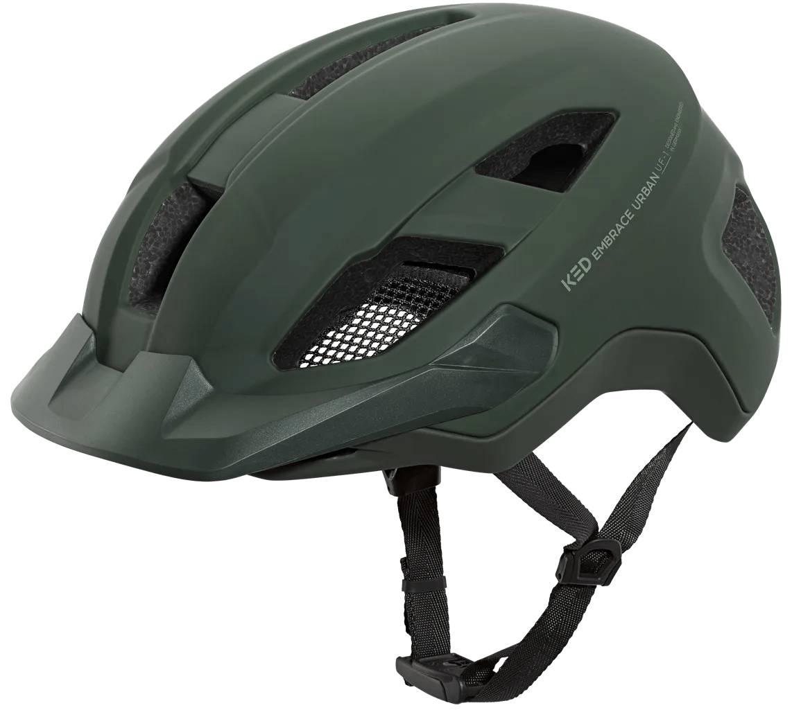 Fietshelm KED Embrace Urban - L (58-62 cm) - donkergroen-0