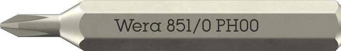 WERA WERA.05058120001 Schroevendraaierbit; Phillips Recess®; PH00; 851/0 Micro - 1 stuk-0
