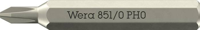 WERA WERA.05058121001 Schroevendraaierbit; Phillips Recess®; PH0; 851/0 Micro - 1 stuk-0