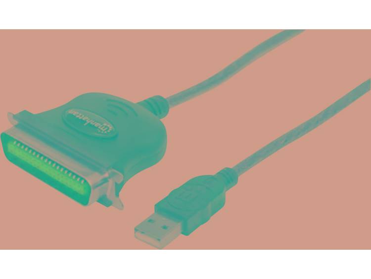Manhattan USB 1.1 Aansluitkabel [1x USB 1.1 stekker A 1x Centronics stekker] 1.80 m Grijs