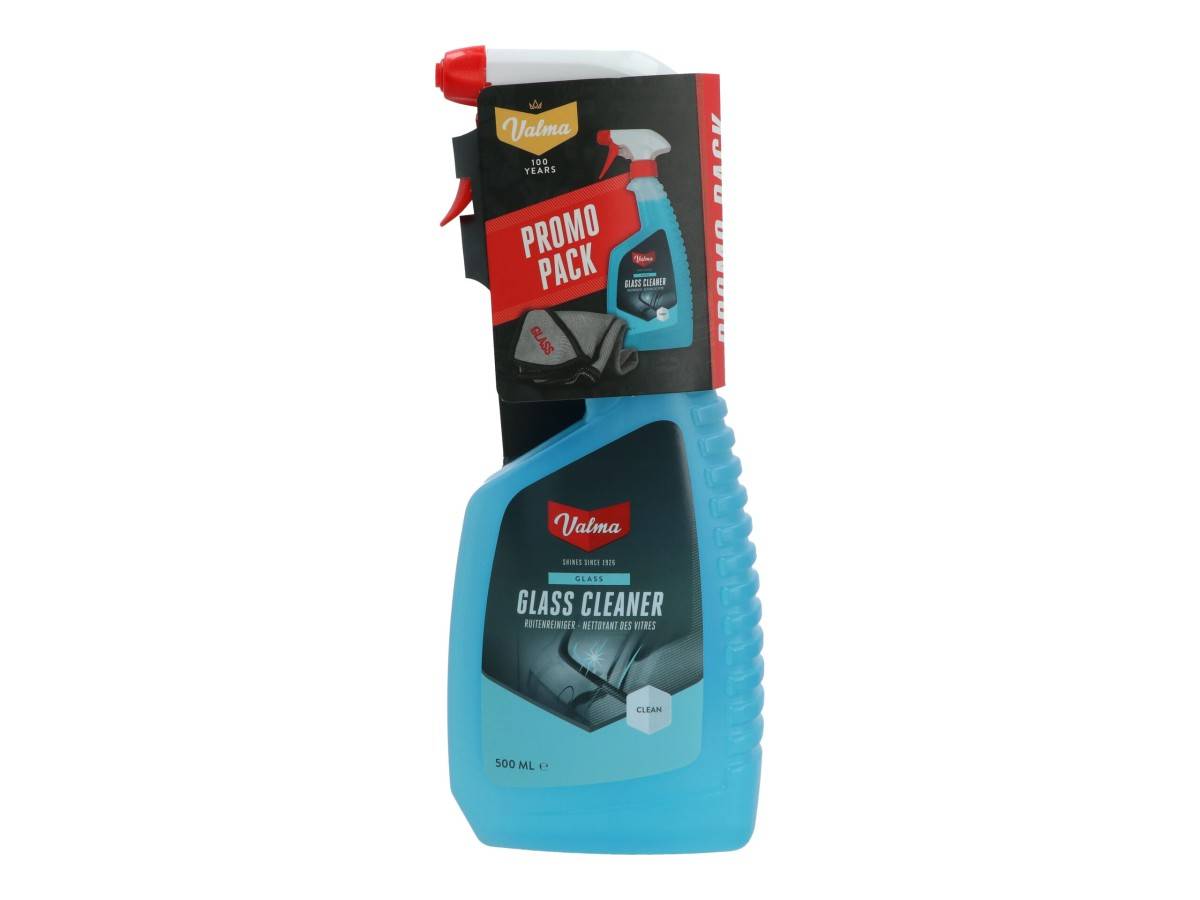 Valma Promopack A28G Ruitenreiniger 500ml + Microvezel Glasdoek-0
