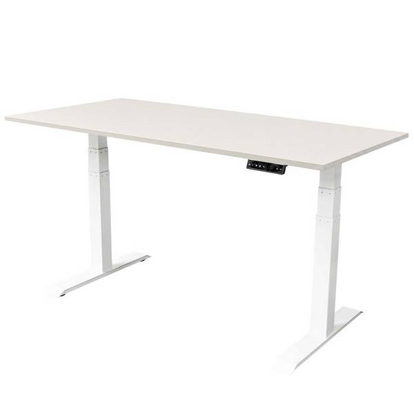 Elektrisch verstelbaar bureau - 160x80 cm - Dual motor - Wit