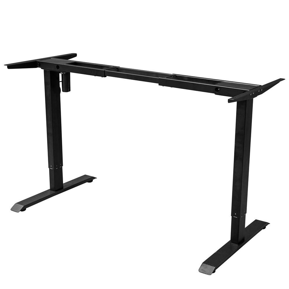 Elektrisch verstelbaar bureau - 180x80 cm - Zwart / Wit-4