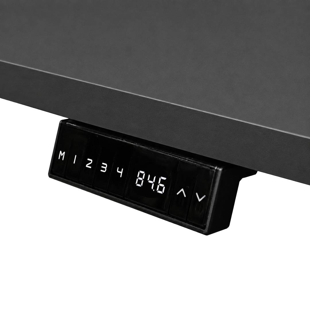 Elektrisch verstelbaar duo bureau - 140x80 cm - Two dual motor - Zwart / Antraciet-2