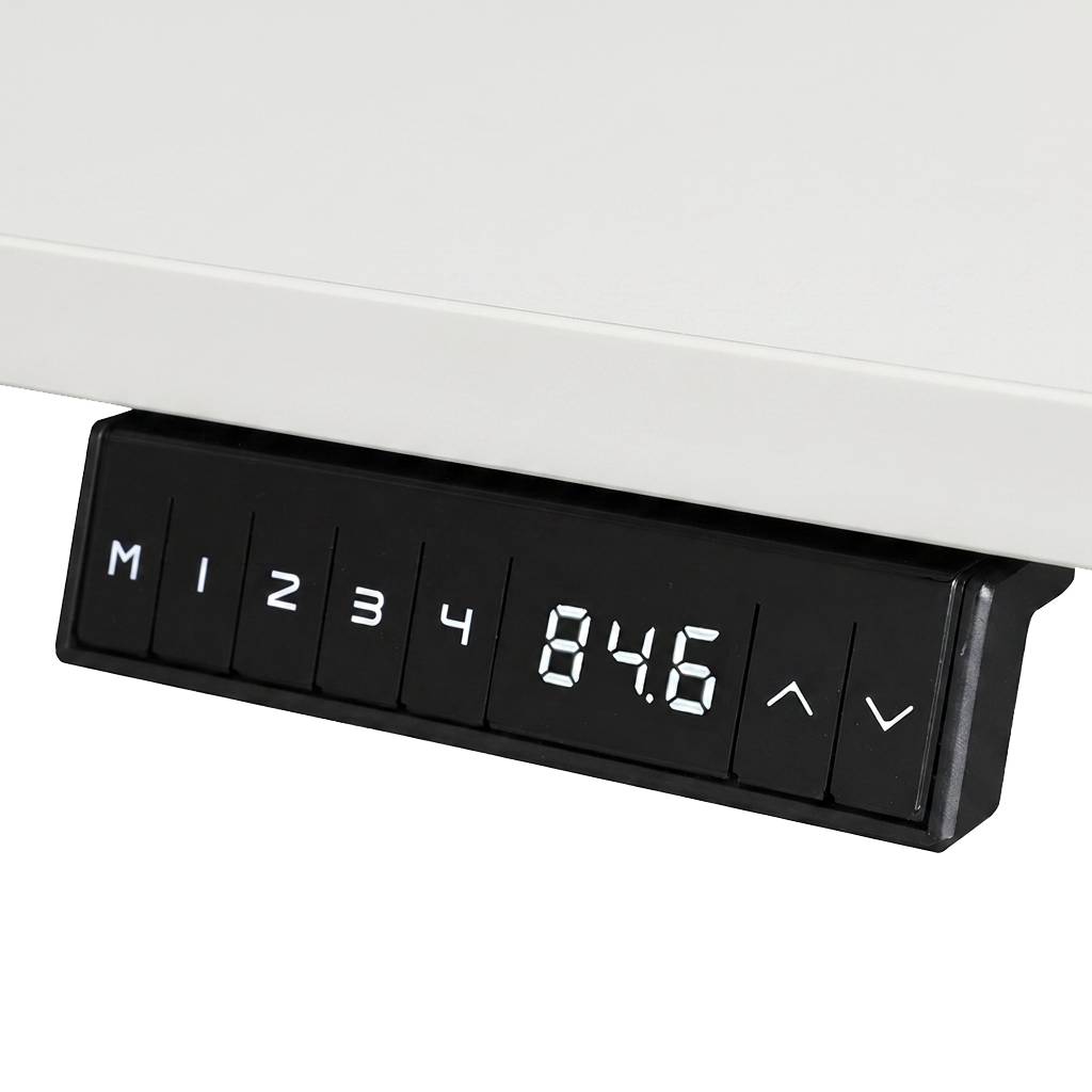 Elektrisch verstelbaar bureau - 180x80 cm - Dual motor - Wit-1
