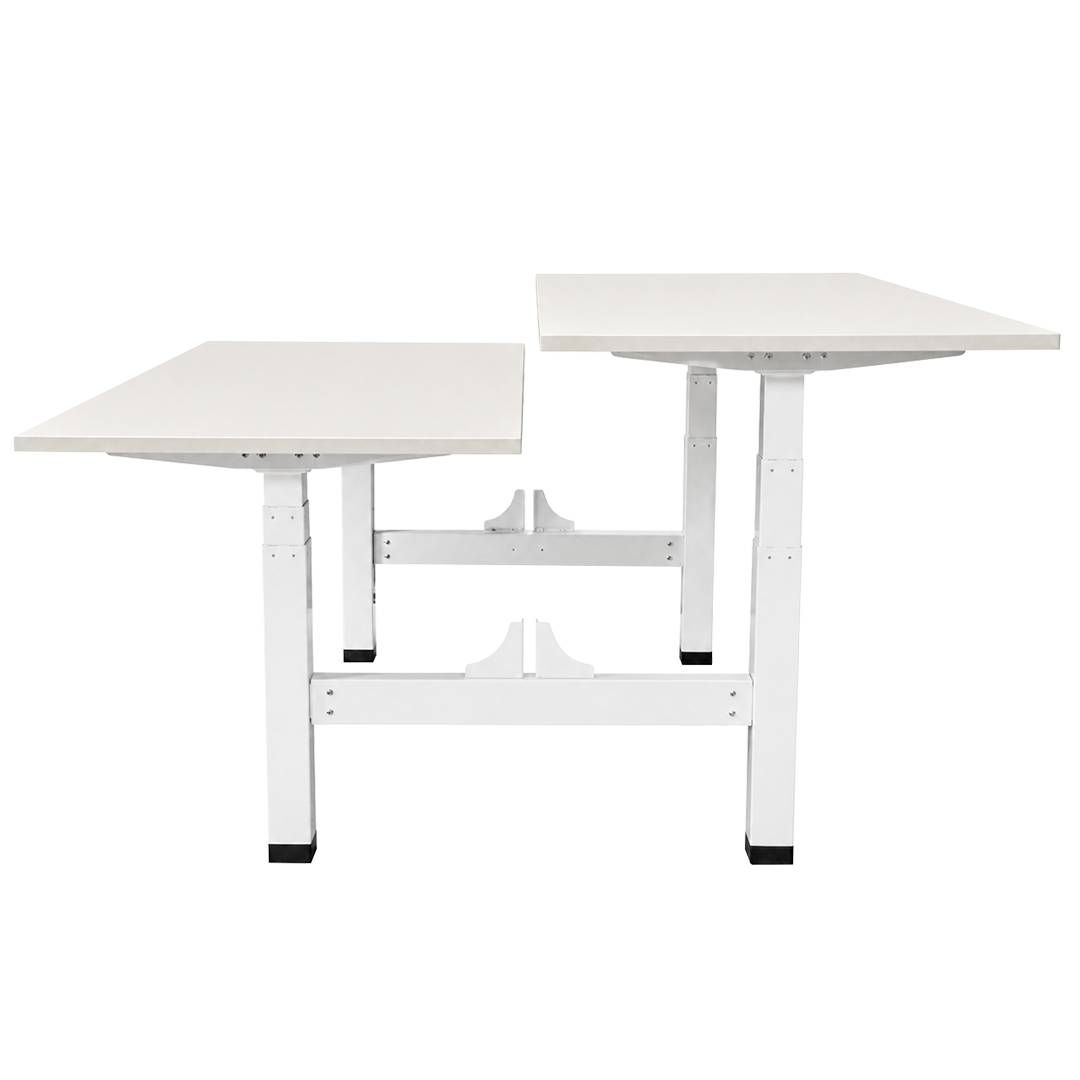 Elektrisch verstelbaar duo bureau - 140x80 cm - Two dual motor - Wit-4
