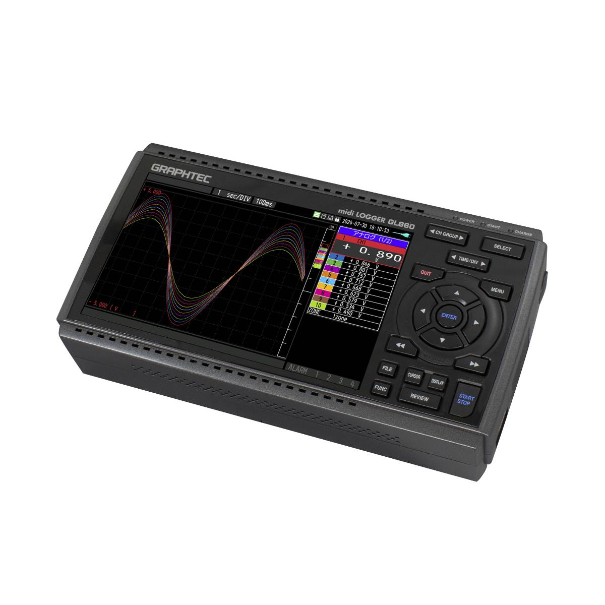 Graphtec GL860-EU-563SL-30 Measurement Kit, 30 kanalen incl. koffer en batterij-1