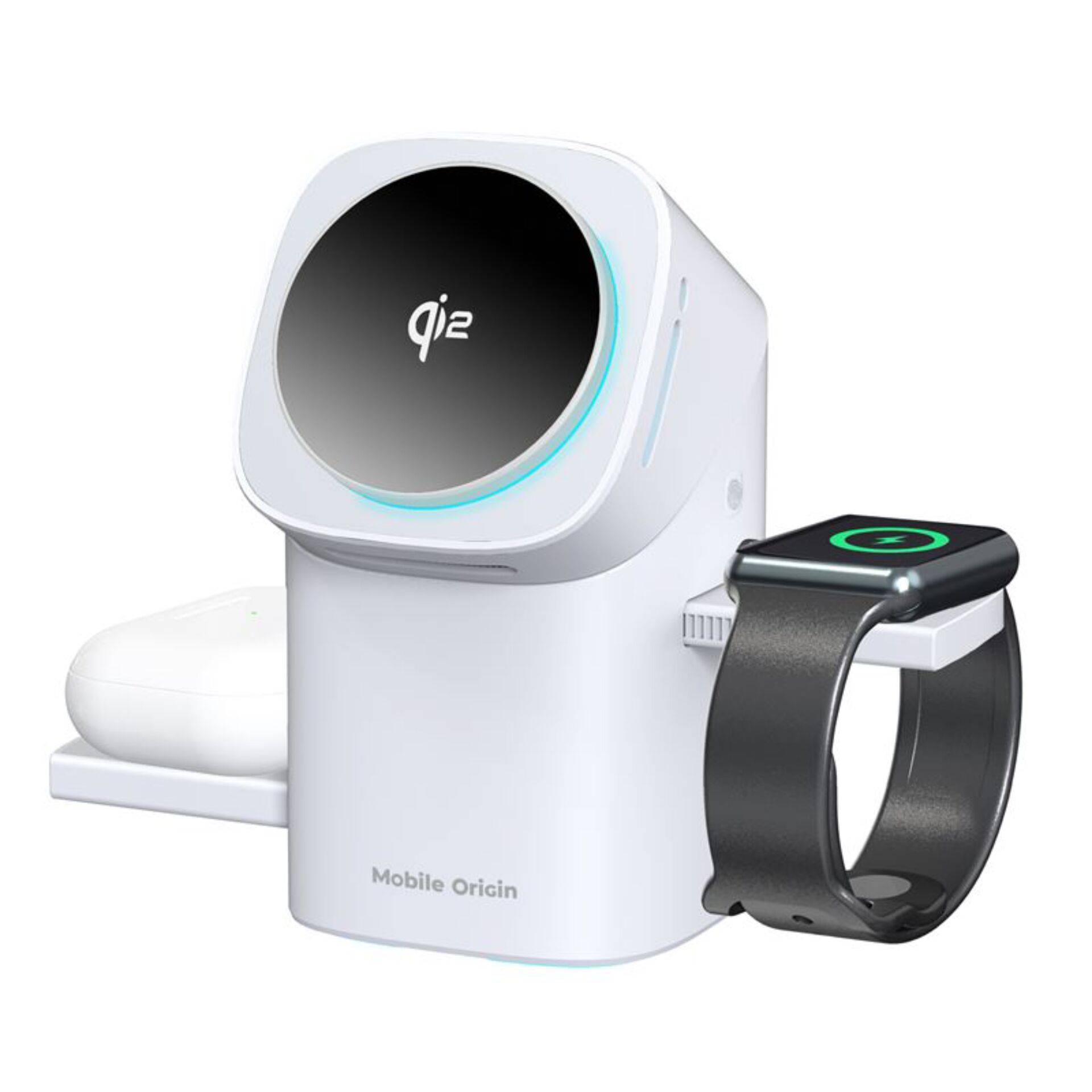 Mobile Origin 3-in-1 draadloos Qi2-laadstation PW11 wit-4