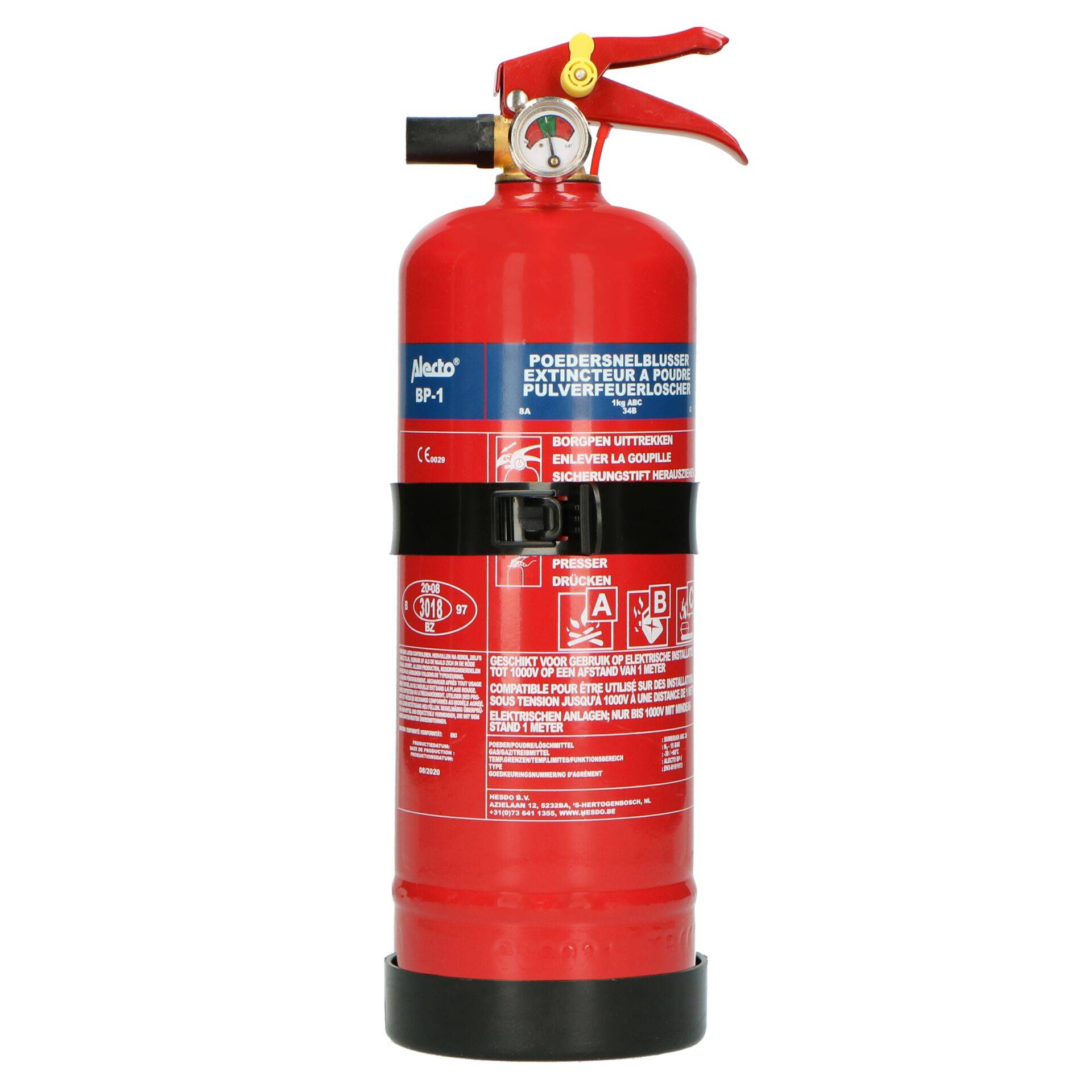 Alecto BP-1 Poederbrandblusser, 1 kg-3