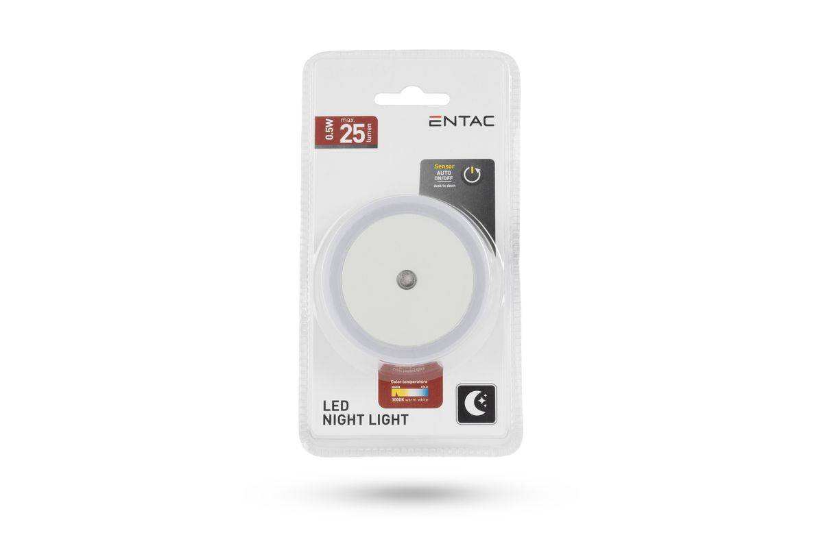 Entac ENL-CC-0.5W-DSWW Nachtlampje voor stopcontact-1