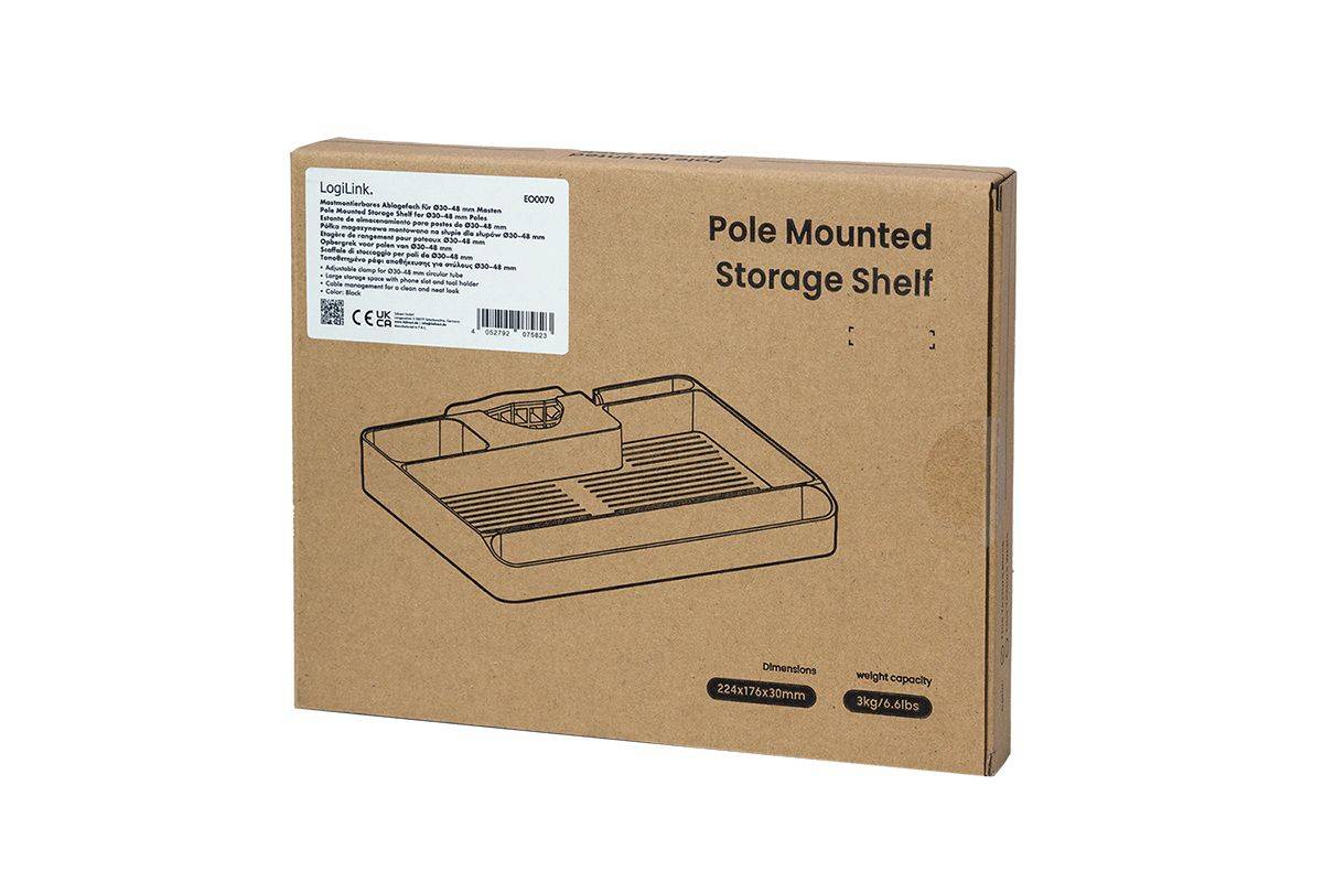 Logilink Organizer, mastmontage, diameter 3-4,8 cm, zwart-2