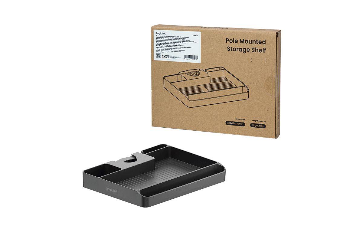 Logilink Organizer, mastmontage, diameter 3-4,8 cm, zwart-3