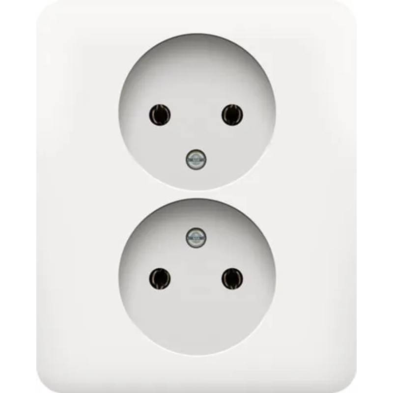WCD ZRA 2V verticaal inbouw 1V doos wit 101 1 stuk-0
