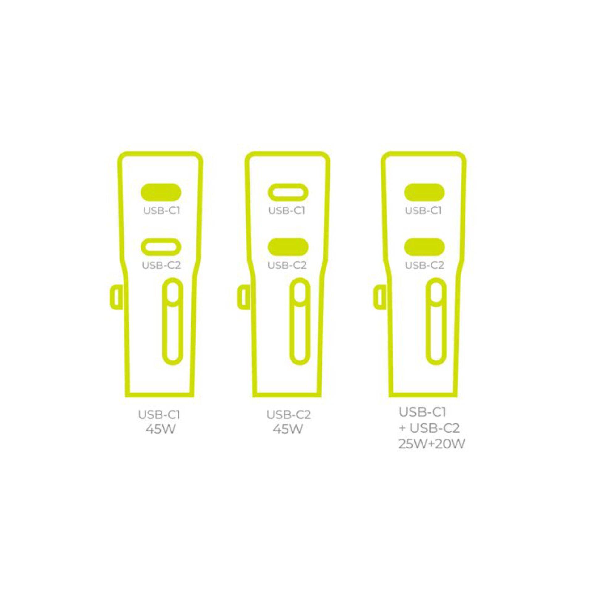 Mobile Origin 45W reisadapter EU/VS/VK/AU PW26, wit-0