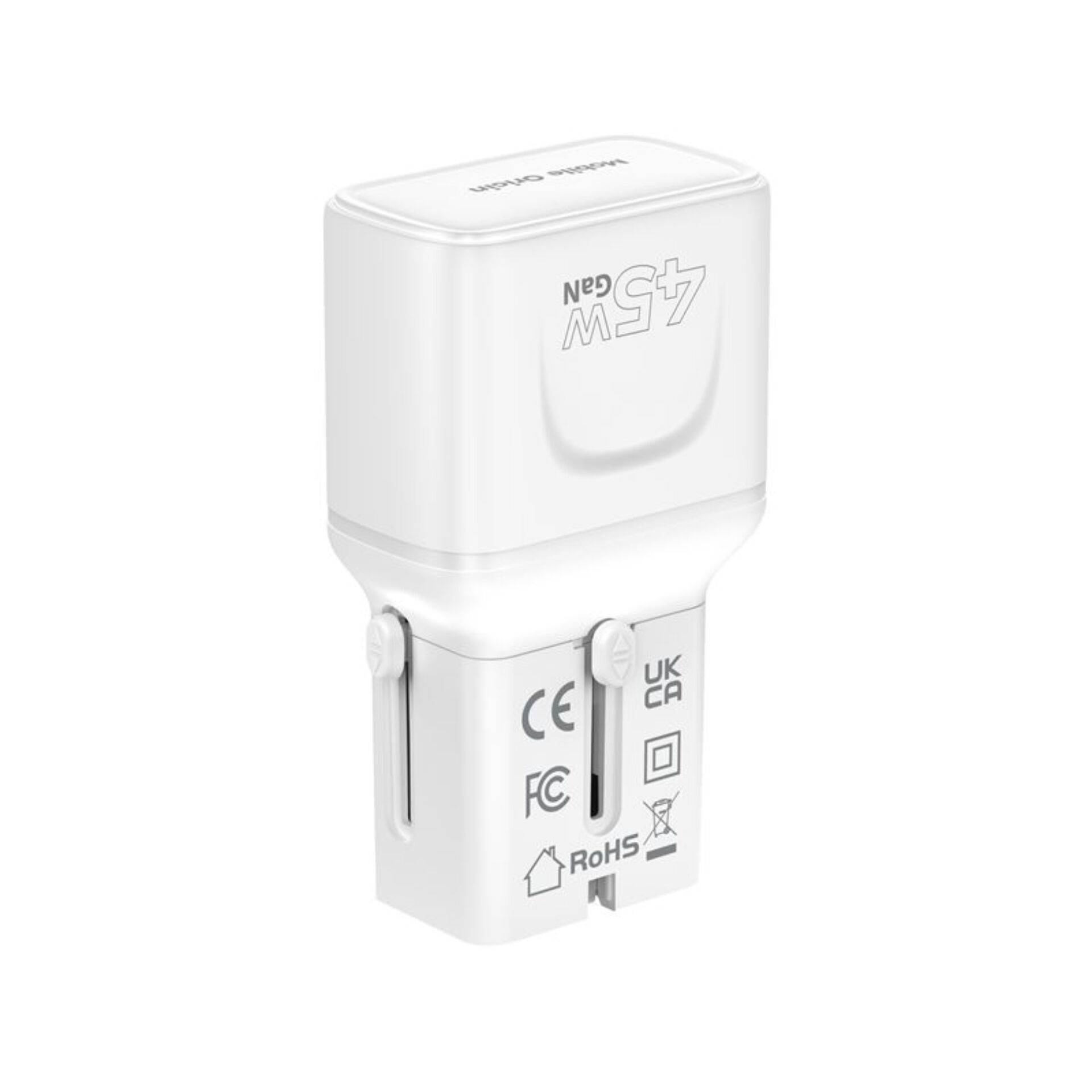 Mobile Origin 45W reisadapter EU/VS/VK/AU PW26, wit-2