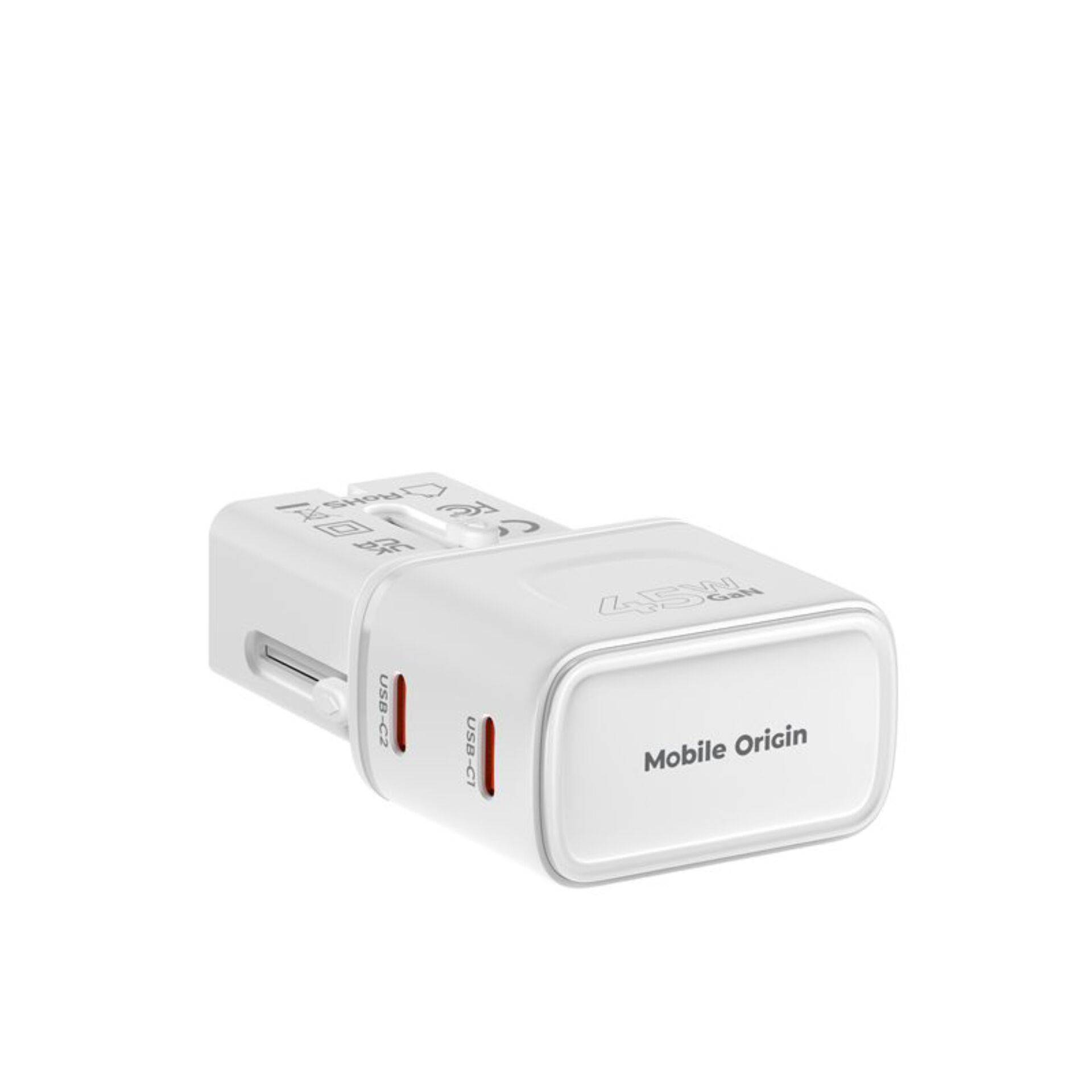 Mobile Origin 45W reisadapter EU/VS/VK/AU PW26, wit-4