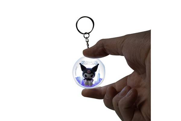 BlueSkyStudios Sanrio Kuromi sleutelhanger met lichtjes