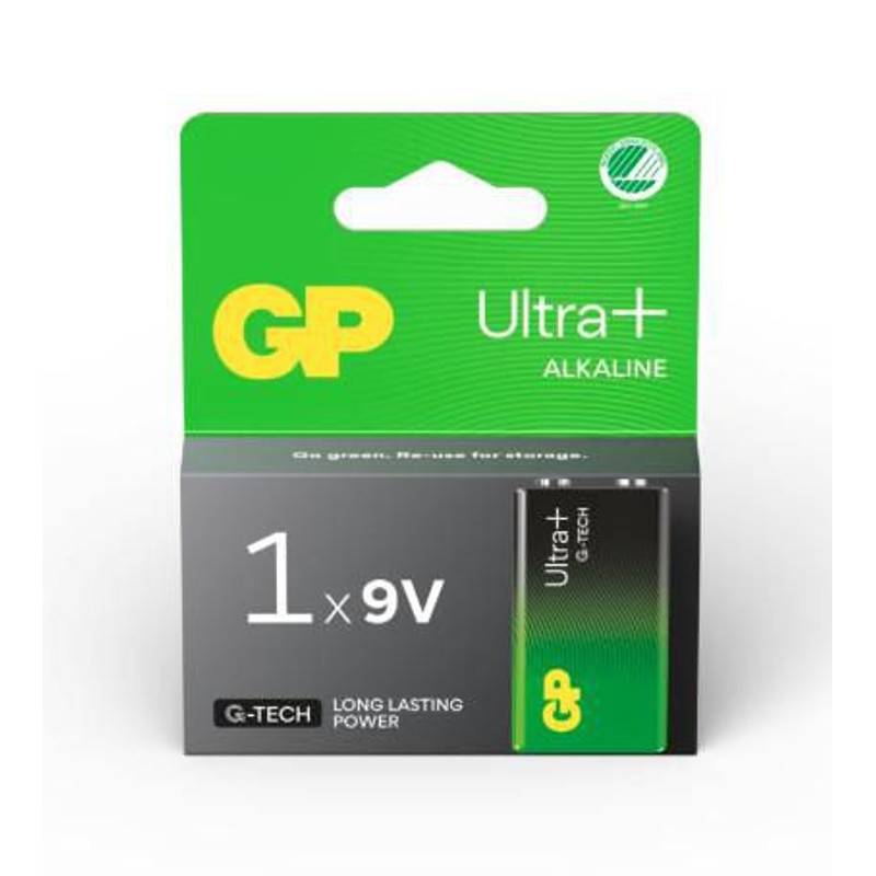 GP Ultra Plus alkalinebatterij 9V / 6LF22 1-pack-0