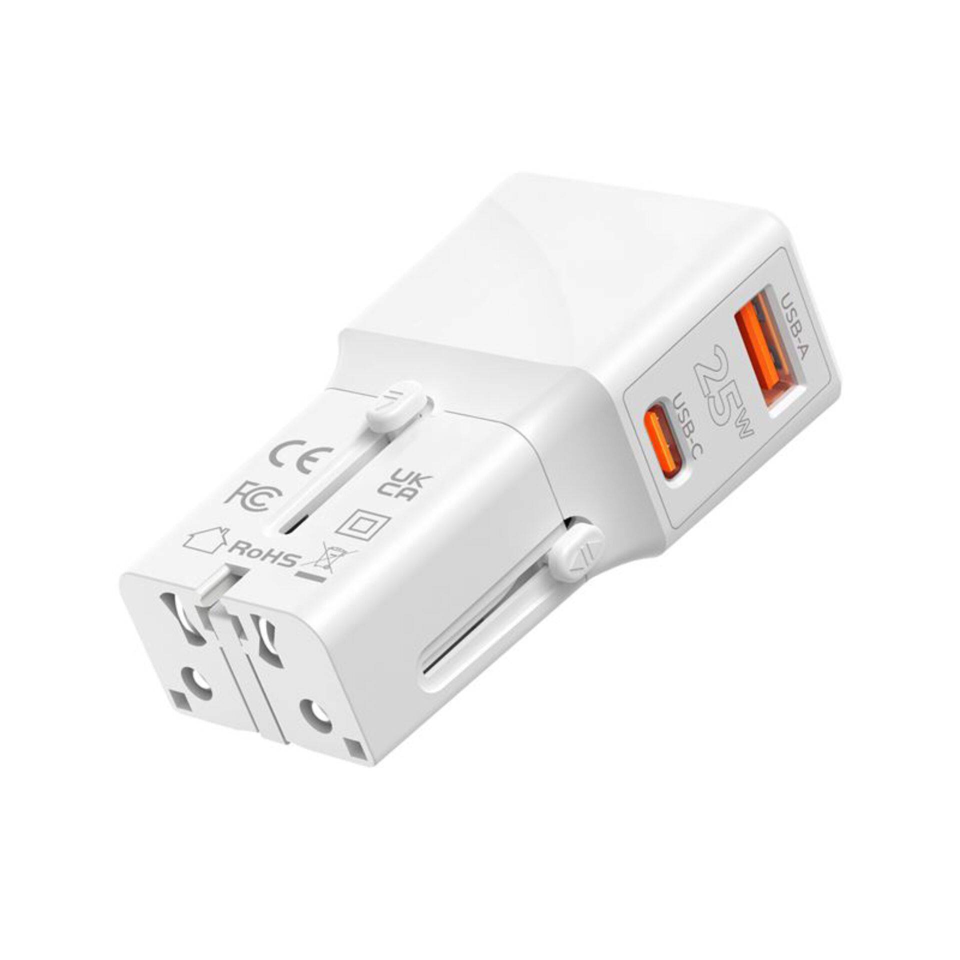 Mobile Origin reisadapter 25W EU/VS/VK/AU, wit-1