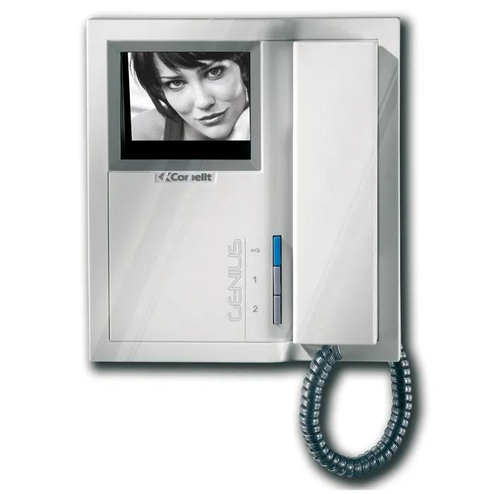 Genius zwart wit monitor met hoorn, scherm 4'' 1 stuk-0