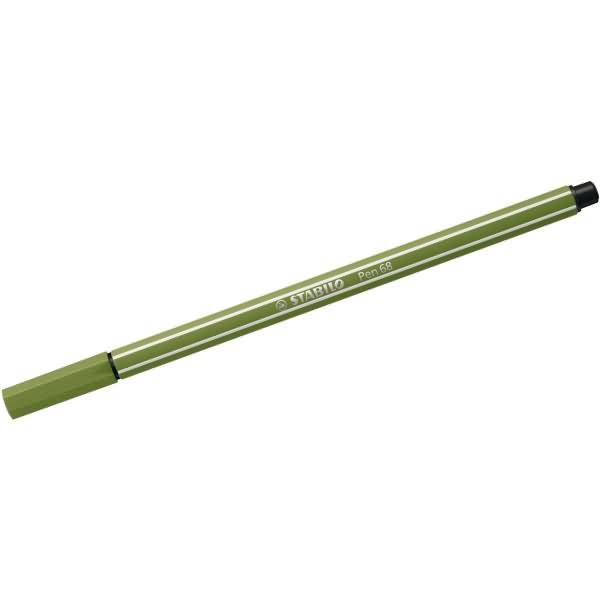 Stabilo 4006381574310 Stabilo - Pen 68, premium viltstift, mosgroen, per stuk-1
