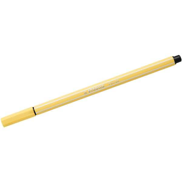 Stabilo 4006381578547 Stabilo - Pen 68, premium viltstift, licht geel, per stuk-1