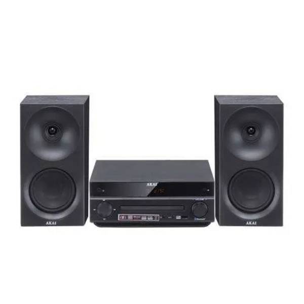 AKI AKAI AM-301B Systeem 40 W (2×20 W) CD MP3 BT USB FM 40 voorkeuzes AUX RCA, zwart