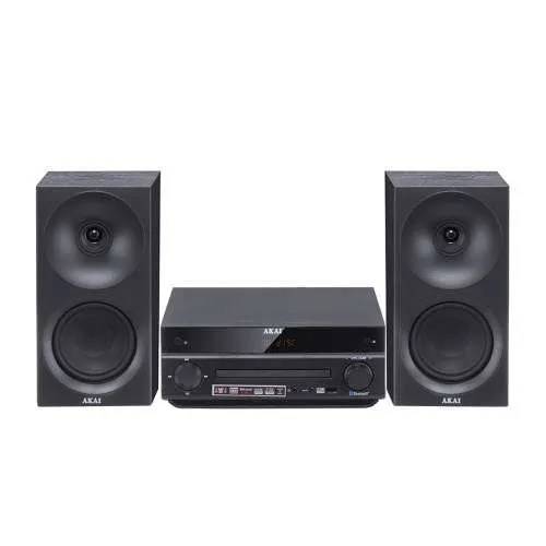 AKI AKAI AM-301B Systeem 40 W (2×20 W) CD MP3 BT USB FM 40 voorkeuzes AUX RCA, zwart-0