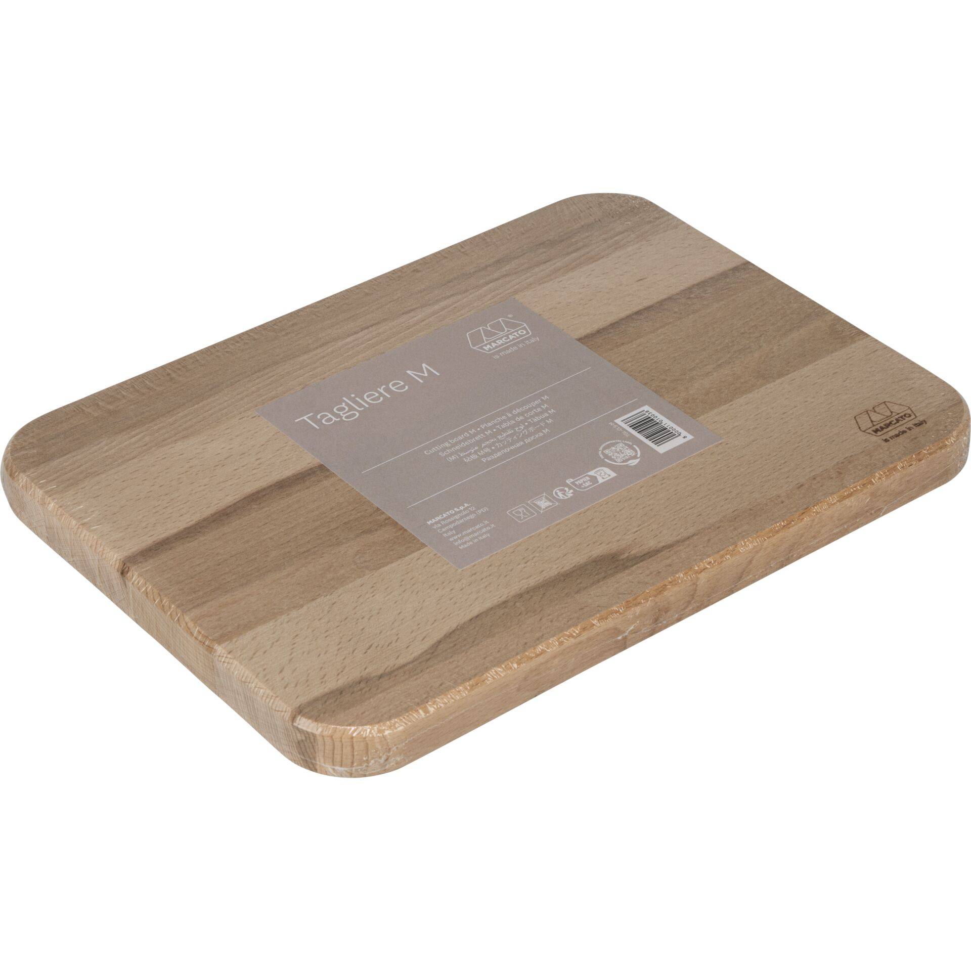 Marcato snijplank M van hout, 30x22x2,5 cm-0