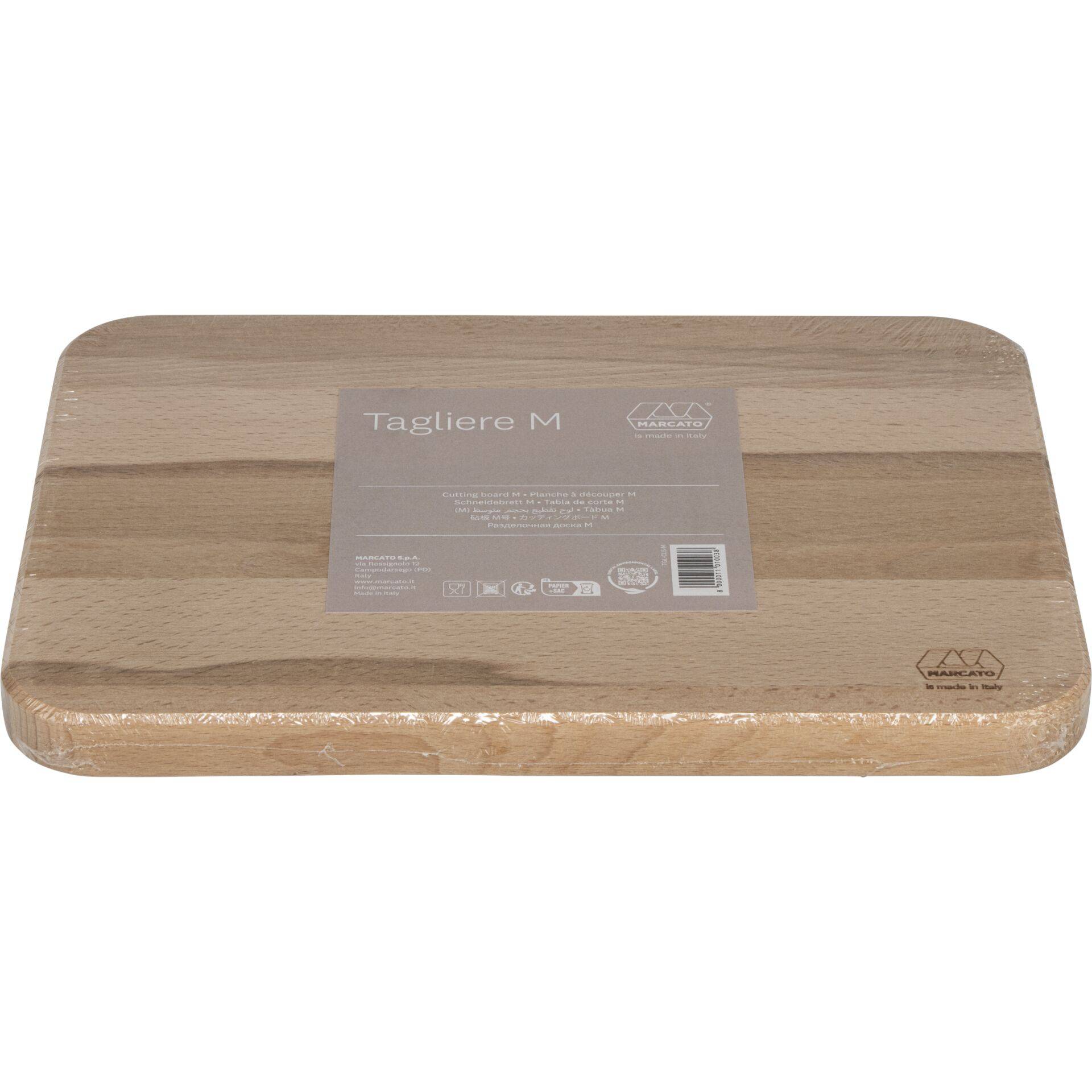 Marcato snijplank M van hout, 30x22x2,5 cm-1