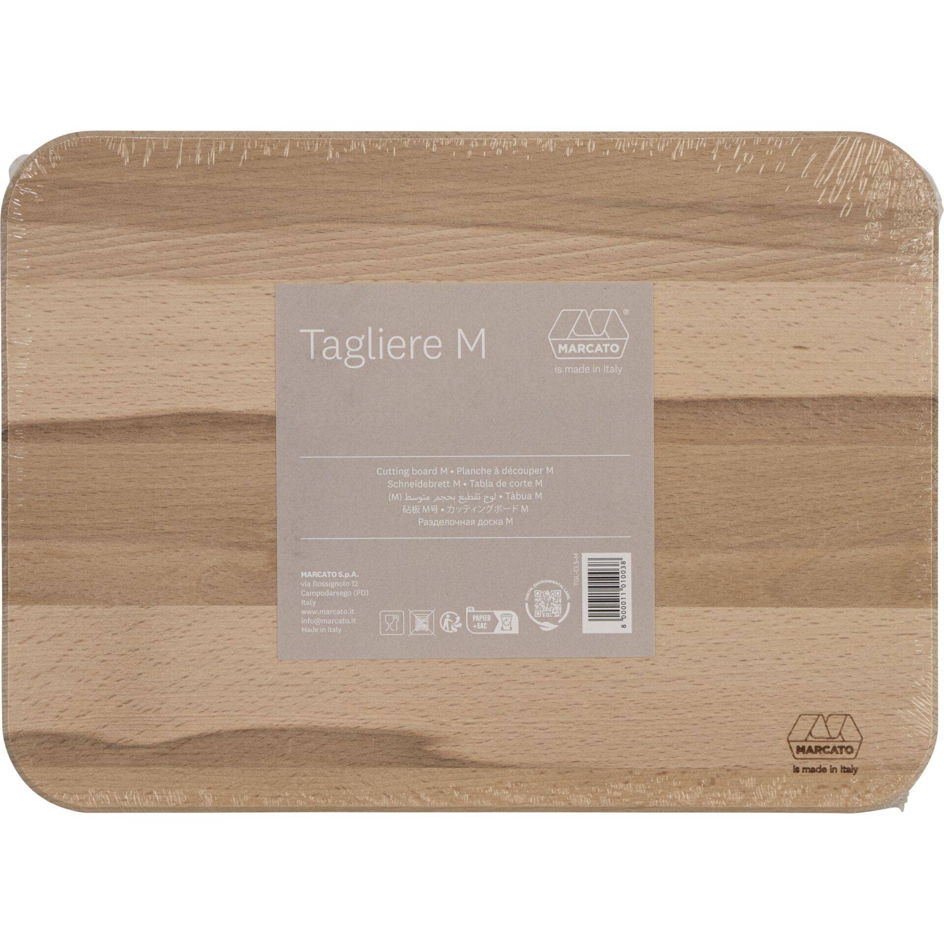 Marcato snijplank M van hout, 30x22x2,5 cm-2