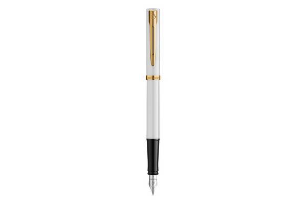 WATERMAN vulpen IMPRESSION witte lak CT M blauwe geschenkdoos