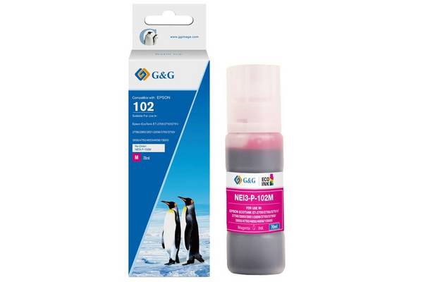 G&G cartridge comp. Epson 102/C13T03R340 Magenta inkttank