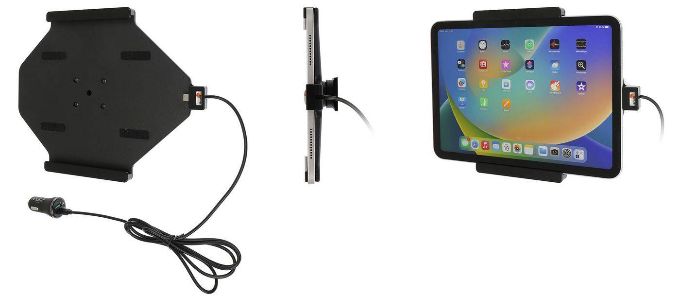Brodit Active houder met USB-kabel en sigarettenaanstekeradapter-1