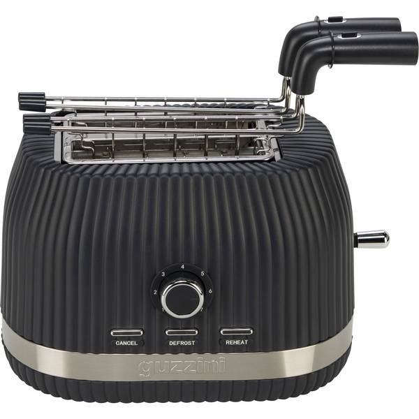 Guzzini Sous Chef Broodrooster met opvouwbare tangen, grijs