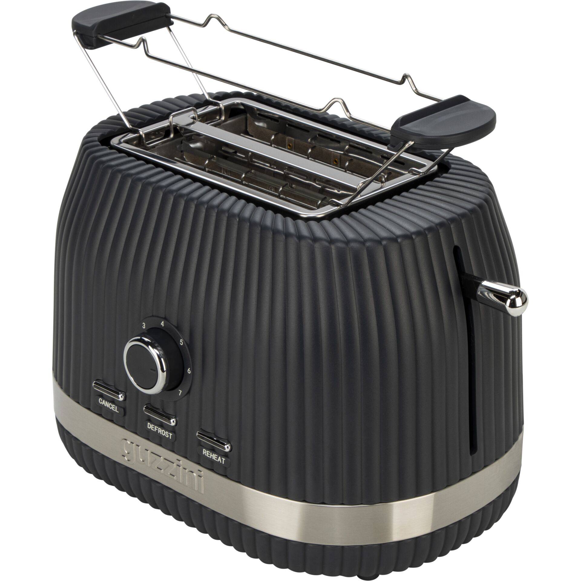 Guzzini Sous Chef Broodrooster met opvouwbare tangen, grijs-1