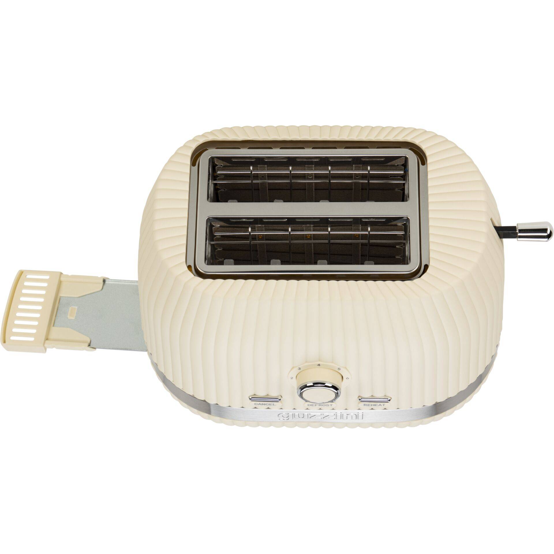 Guzzini Sous Chef Broodrooster met opvouwbare tangen, crème-2