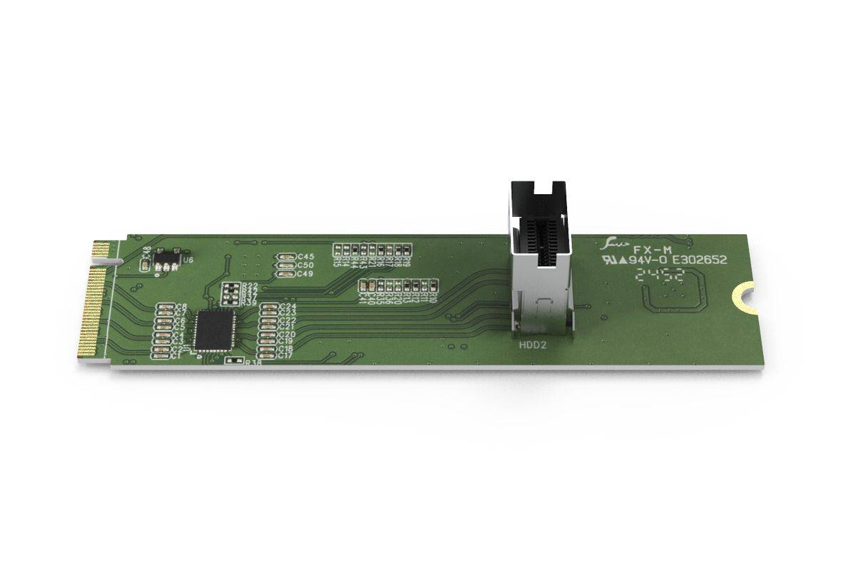 IcyDock Adapter M.2 NVMe PCIe 4.0 SSD naar 1x SlimSAS Redriver-1