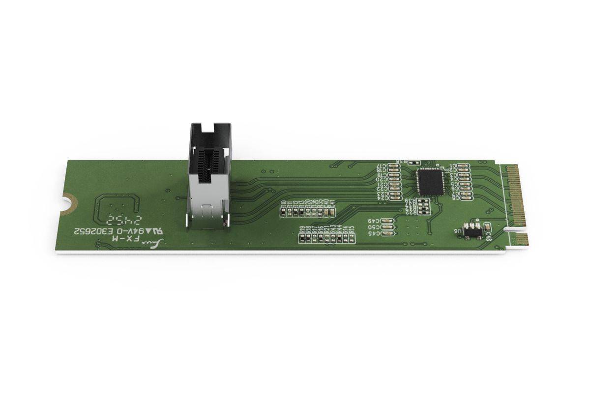 IcyDock Adapter M.2 NVMe PCIe 4.0 SSD naar 1x SlimSAS Redriver-3