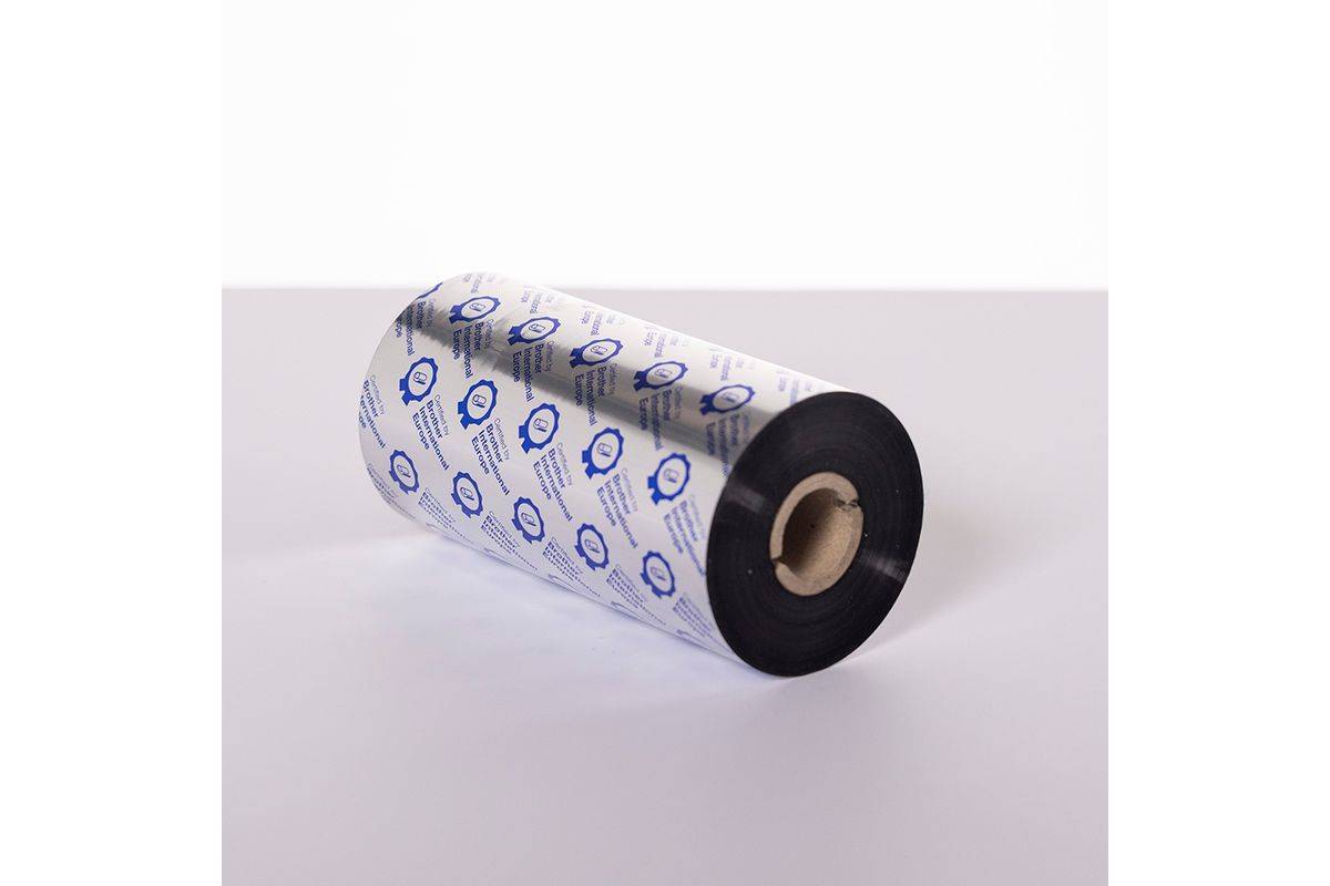 Brother TJ-6421/6521 Premium wax/hars transferband, zwart-1