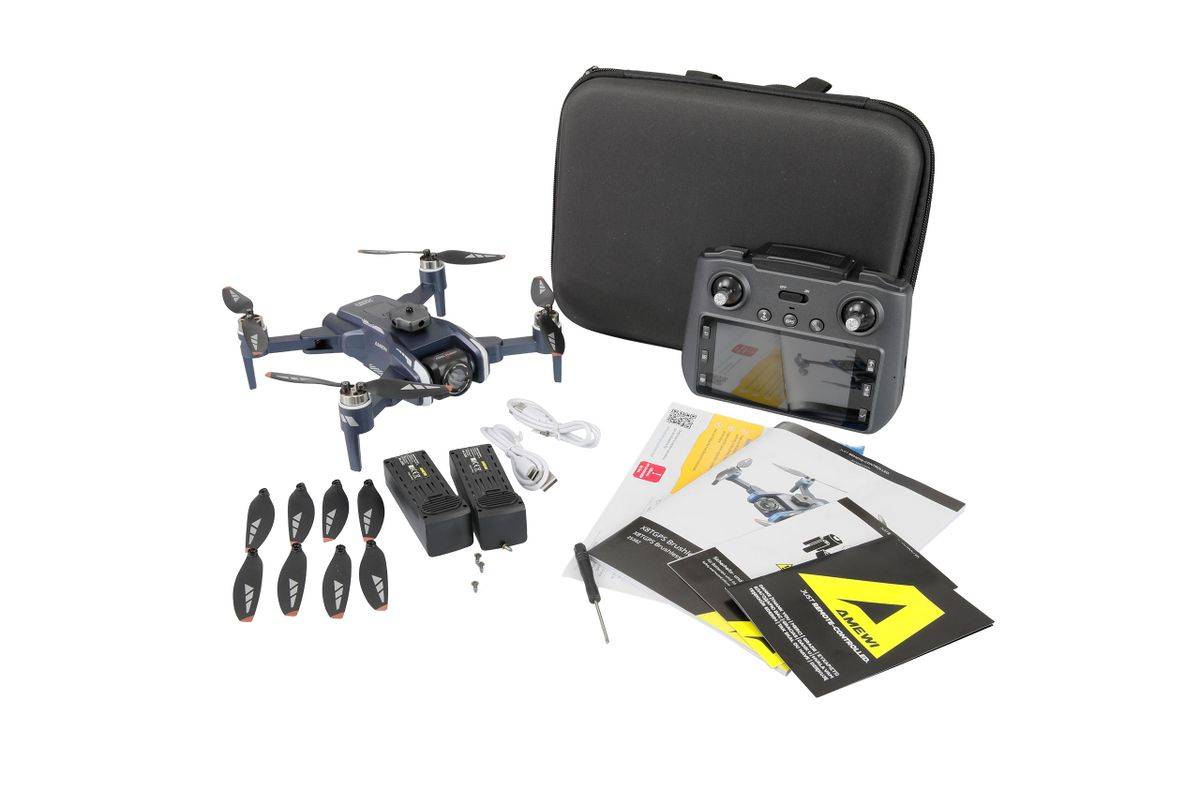 Amewi AMXFlight X8TGPS borstelloze dronecamera en LCD-afstandsbediening.-1