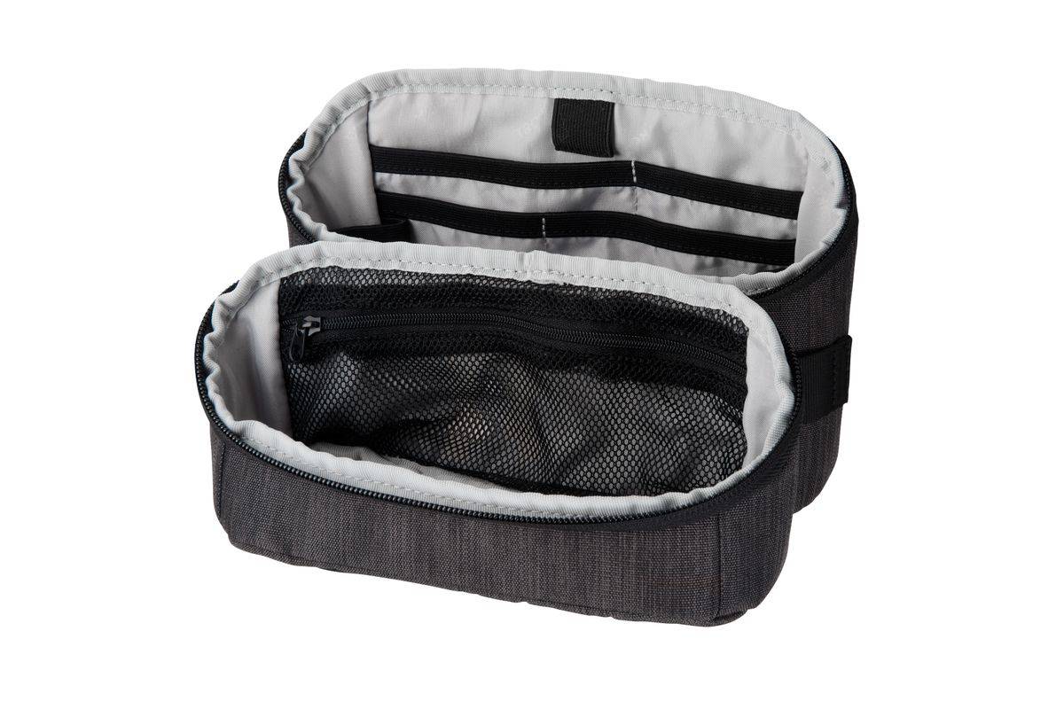TROIKA BBG72 Opbergtas, Rechthoekig, Polyester, Antraciet, Zwart-1